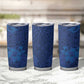 Afro Hibiscus Tropical Tumbler Cup ShweShwe African Pattern - African Pride
