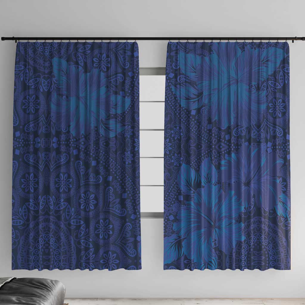 Afro Hibiscus Tropical Window Curtain ShweShwe African Pattern - African Pride