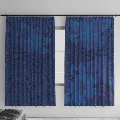 Afro Hibiscus Tropical Window Curtain ShweShwe African Pattern - African Pride