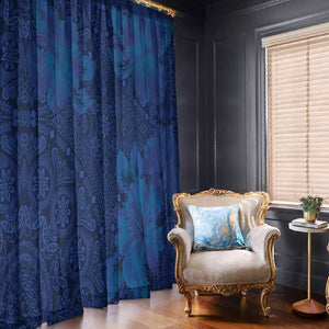 Afro Hibiscus Tropical Window Curtain ShweShwe African Pattern - African Pride