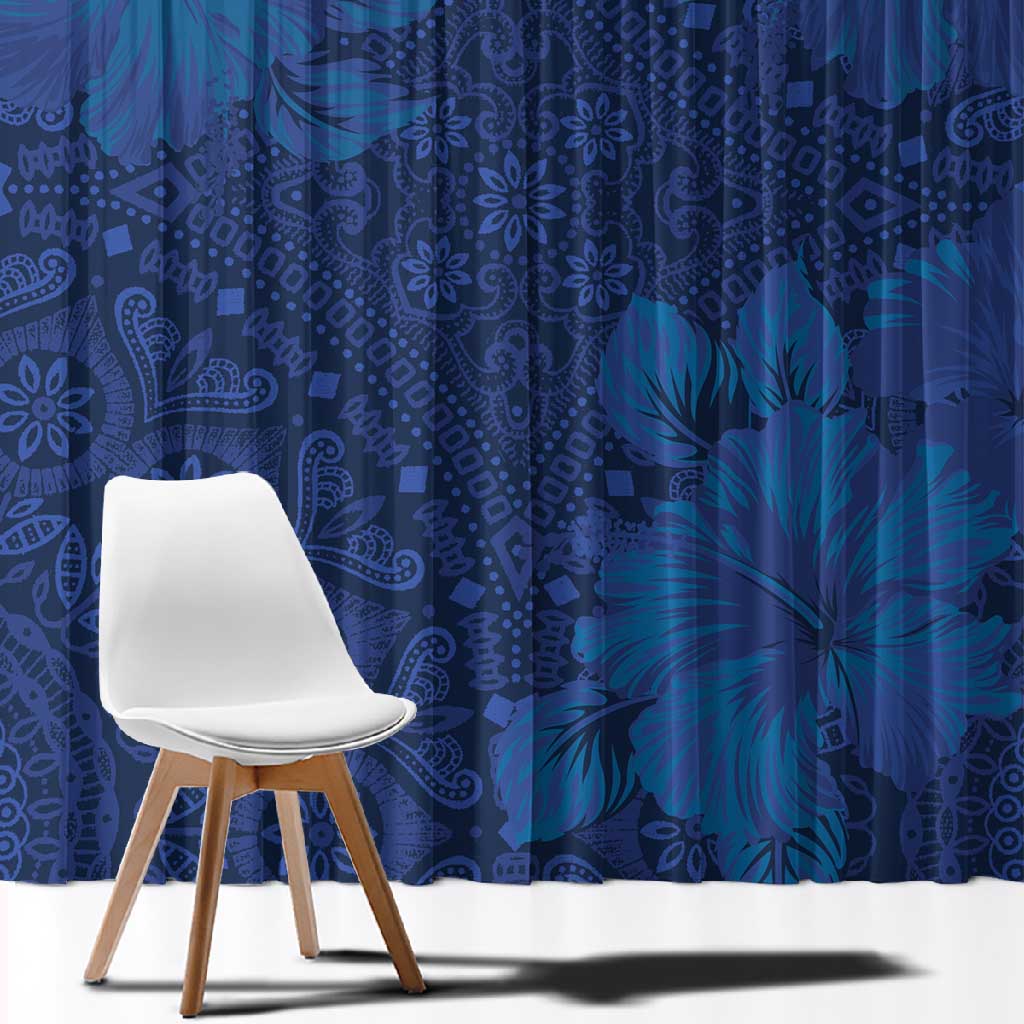 Afro Hibiscus Tropical Window Curtain ShweShwe African Pattern - African Pride
