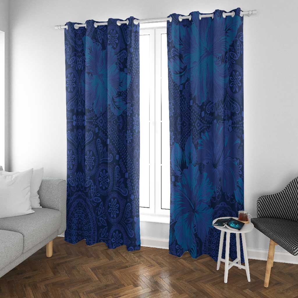 Afro Hibiscus Tropical Window Curtain ShweShwe African Pattern - African Pride