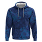 Afro Hibiscus Tropical Zip Hoodie ShweShwe African Pattern - African Pride
