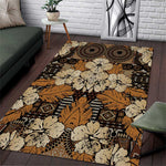 Afro Hibiscus Tropical Area Rug African Pattern - African Pride