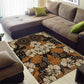 Afro Hibiscus Tropical Area Rug African Pattern - African Pride