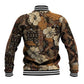 Afro Hibiscus Tropical Baseball Jacket African Pattern - African Pride