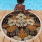 Afro Hibiscus Tropical Beach Blanket African Pattern - African Pride