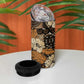 Afro Hibiscus Tropical 4 in 1 Can Cooler Tumbler African Pattern - African Pride