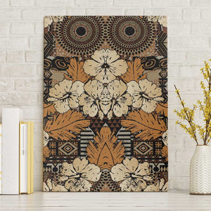 Afro Hibiscus Tropical Canvas Wall Art African Pattern - African Pride