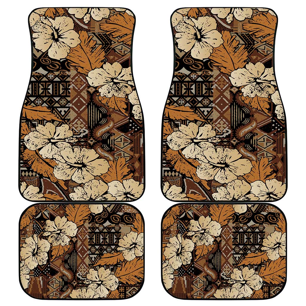 Afro Hibiscus Tropical Car Mats African Pattern - African Pride