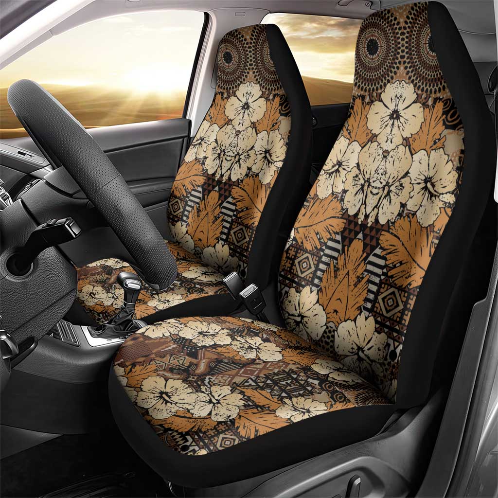 Afro Hibiscus Tropical Car Seat Cover African Pattern - African Pride