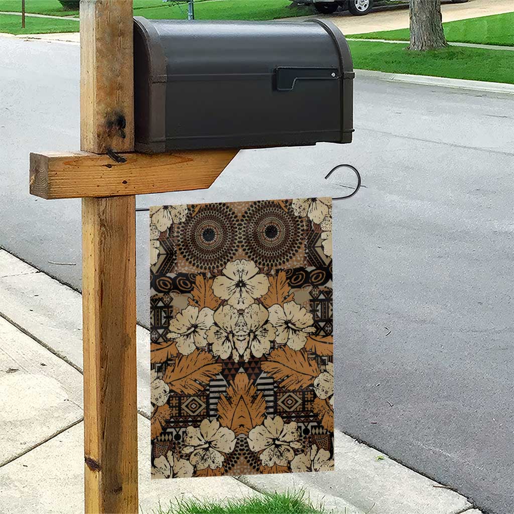 Afro Hibiscus Tropical Garden Flag African Pattern - African Pride