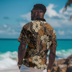 Afro Hibiscus Tropical Hawaiian Shirt African Pattern - African Pride