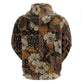 Afro Hibiscus Tropical Hoodie African Pattern - African Pride