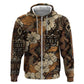 Afro Hibiscus Tropical Hoodie African Pattern - African Pride