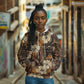 Afro Hibiscus Tropical Hoodie African Pattern - African Pride