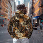 Afro Hibiscus Tropical Hoodie African Pattern - African Pride