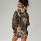 Afro Hibiscus Tropical Hoodie Dress African Pattern - African Pride