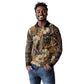 Afro Hibiscus Tropical Long Sleeve Polo Shirt African Pattern - African Pride
