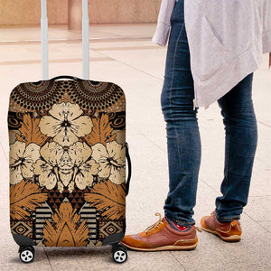 Afro Hibiscus Tropical Luggage Cover African Pattern - African Pride
