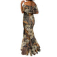 Afro Hibiscus Tropical Mermaid Dress African Pattern - African Pride