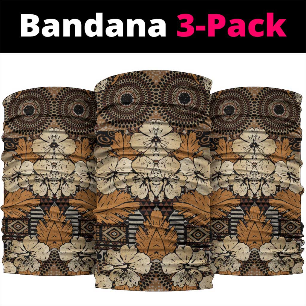 Afro Hibiscus Tropical Neck Gaiter African Pattern LT15