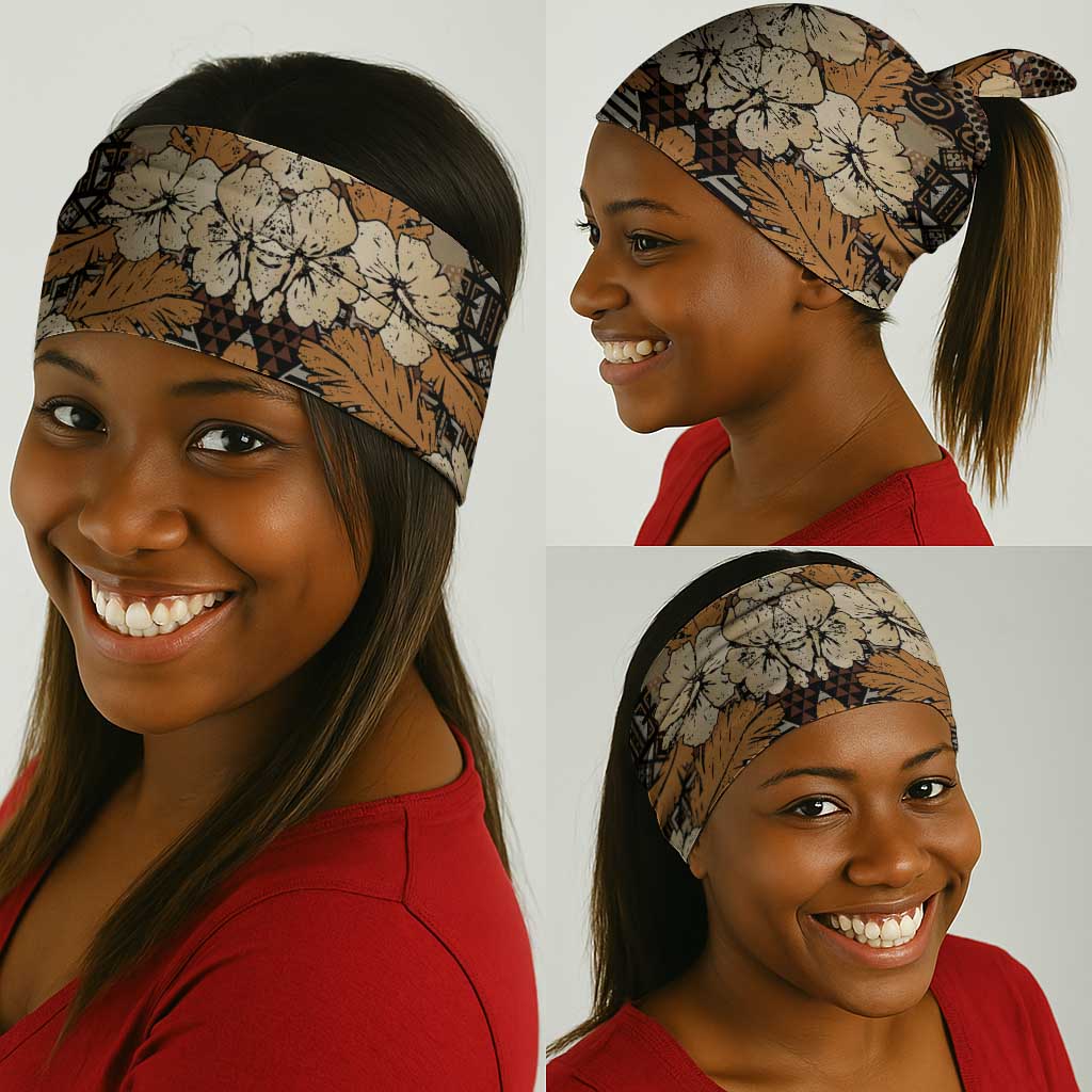 Afro Hibiscus Tropical Neck Gaiter African Pattern LT15