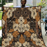 Afro Hibiscus Tropical Quilt African Pattern - African Pride