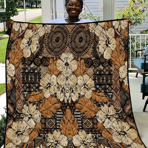 Afro Hibiscus Tropical Quilt African Pattern - African Pride