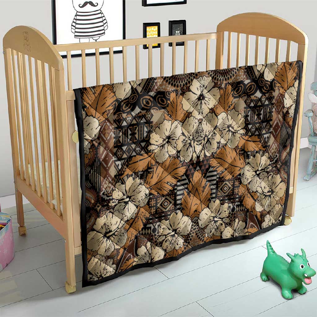 Afro Hibiscus Tropical Quilt African Pattern - African Pride