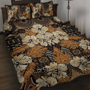 Afro Hibiscus Tropical Quilt Bed Set African Pattern - African Pride