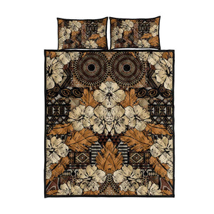 Afro Hibiscus Tropical Quilt Bed Set African Pattern - African Pride