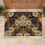 Afro Hibiscus Tropical Rubber Doormat African Pattern - African Pride