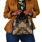 Afro Hibiscus Tropical Shoulder Handbag African Pattern - African Pride