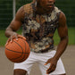 Afro Hibiscus Tropical Sleeveless Hoodie African Pattern - African Pride