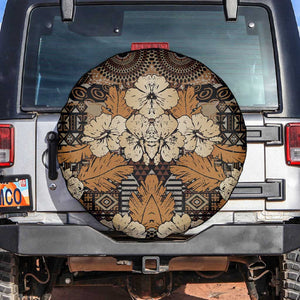Afro Hibiscus Tropical Spare Tire Cover African Pattern - African Pride