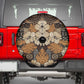 Afro Hibiscus Tropical Spare Tire Cover African Pattern - African Pride