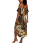 Afro Hibiscus Tropical Summer Maxi Dress African Pattern - African Pride