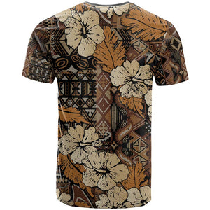 Afro Hibiscus Tropical T shirt African Pattern - African Pride