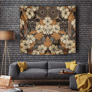 Afro Hibiscus Tropical Tapestry African Pattern - African Pride