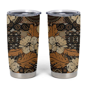 Afro Hibiscus Tropical Tumbler Cup African Pattern - African Pride