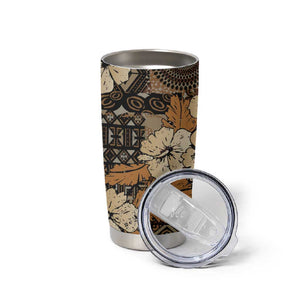 Afro Hibiscus Tropical Tumbler Cup African Pattern - African Pride