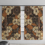 Afro Hibiscus Tropical Window Curtain African Pattern - African Pride