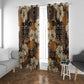 Afro Hibiscus Tropical Window Curtain African Pattern - African Pride
