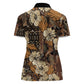 Afro Hibiscus Tropical Women Polo Shirt African Pattern - African Pride