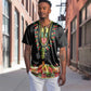 Personalized Afro Hibiscus Tropical Baseball Jersey Dashiki African Pattern - African Pride