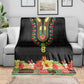 Personalized Afro Hibiscus Tropical Blanket Dashiki African Pattern - African Pride