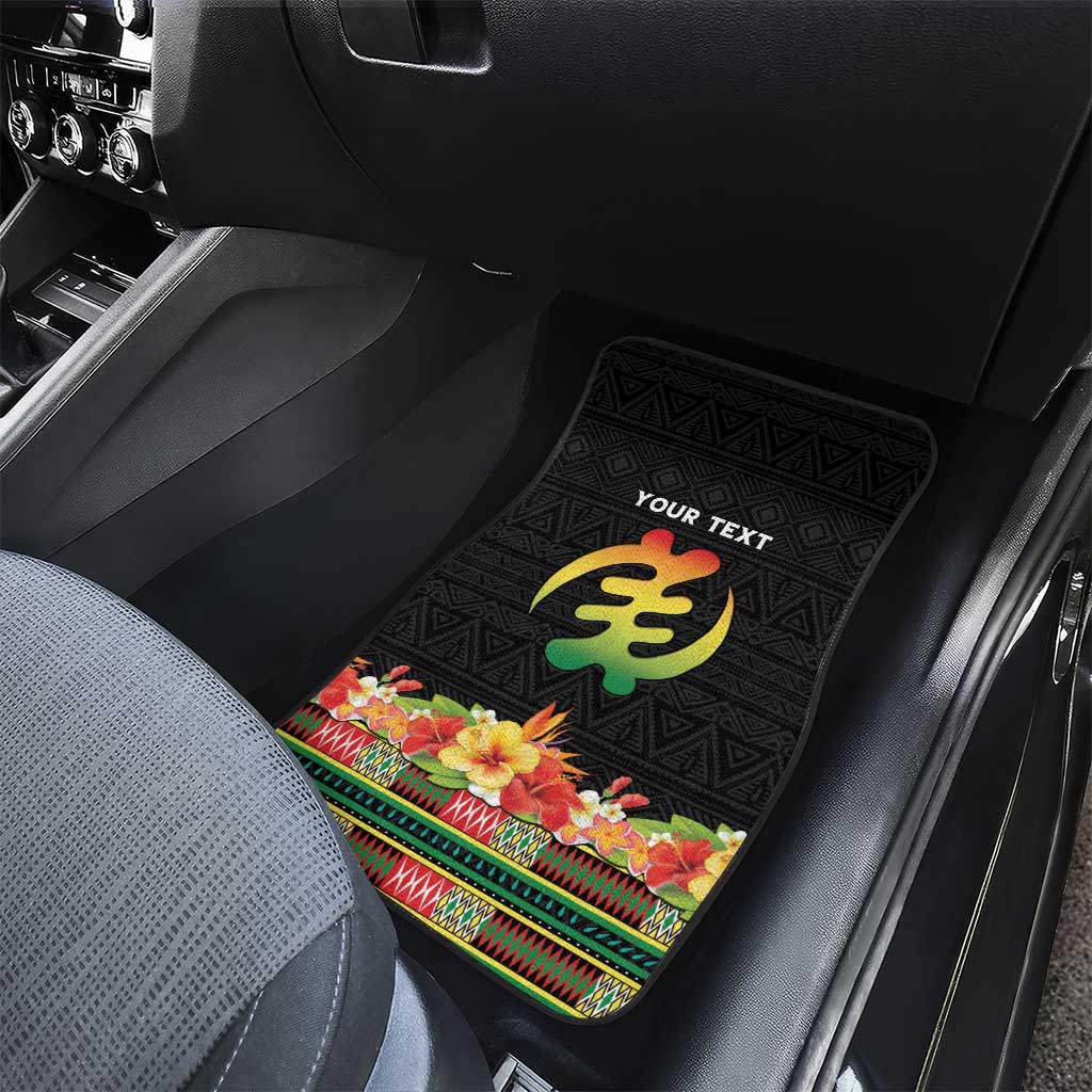Personalized Afro Hibiscus Tropical Car Mats Dashiki African Pattern - African Pride