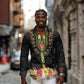 Personalized Afro Hibiscus Tropical Long Sleeve Button Shirt Dashiki African Pattern - African Pride