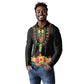 Personalized Afro Hibiscus Tropical Long Sleeve Polo Shirt Dashiki African Pattern - African Pride